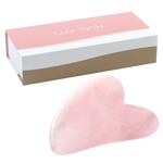 LUX SKIN® Gua Sha Rose Quartz Stone